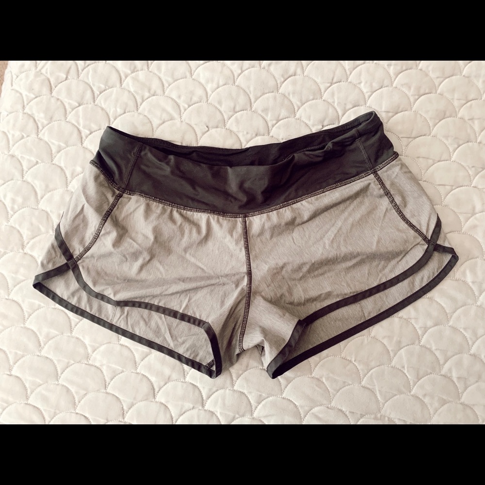 Lululemon grey running shorts